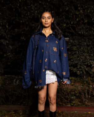 Midnight Monogram Denim Shirt