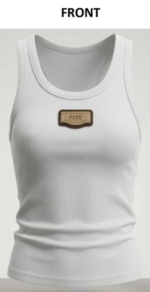 The "FATE" Branded Ribbed Tank