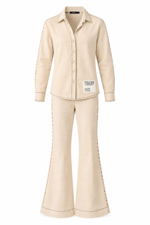 FATE WOMEN Contrast-Stitch Co-Ord Set